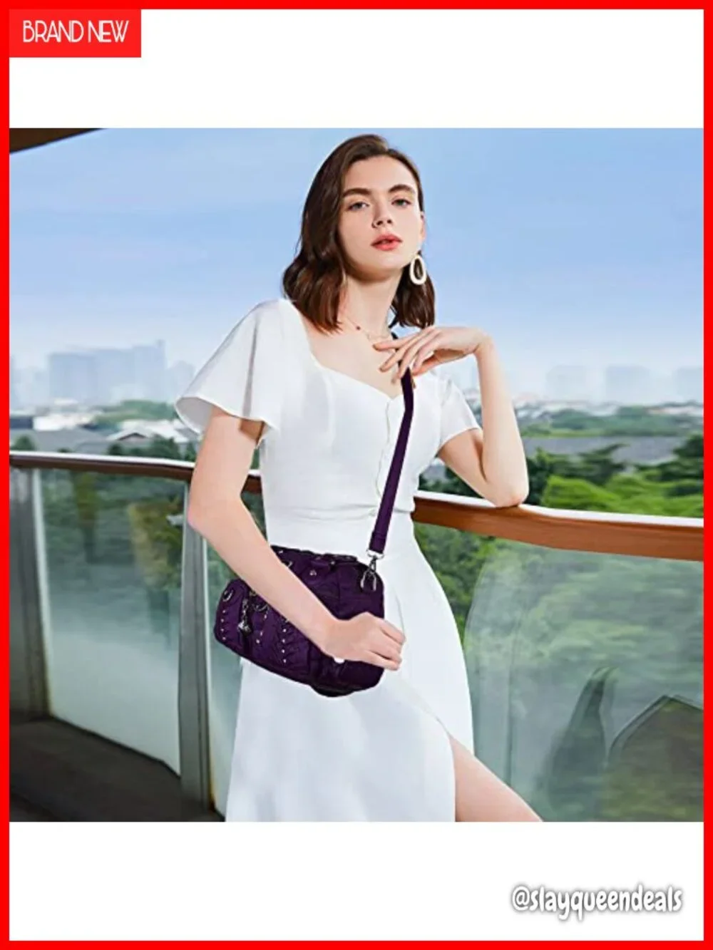 Soft Vegan Leather Hobo Bag Crossbody Shoulder Purse Multipocket Women's Handbag